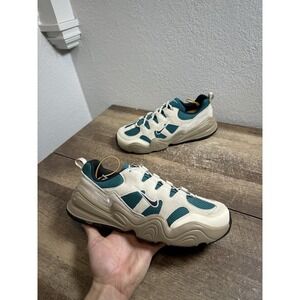 Nike Tech Hera Light Orewood Mens Size 9 Ivory‎ Blue Running Shoes Sneakers